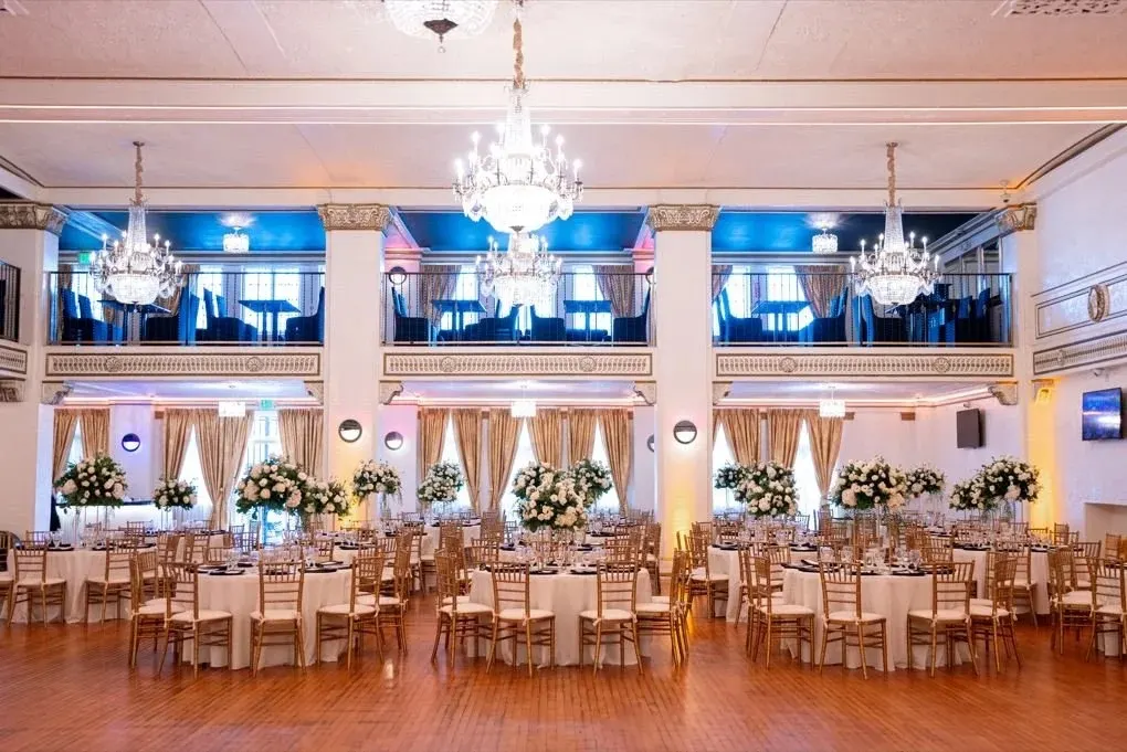 Downtown Compound, the Chateau Ballroom set for an event