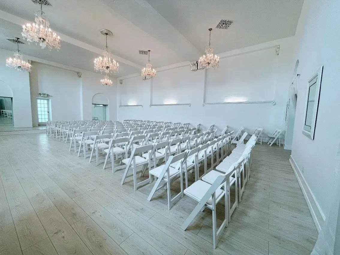 Crystal Ballroom ceremony rows