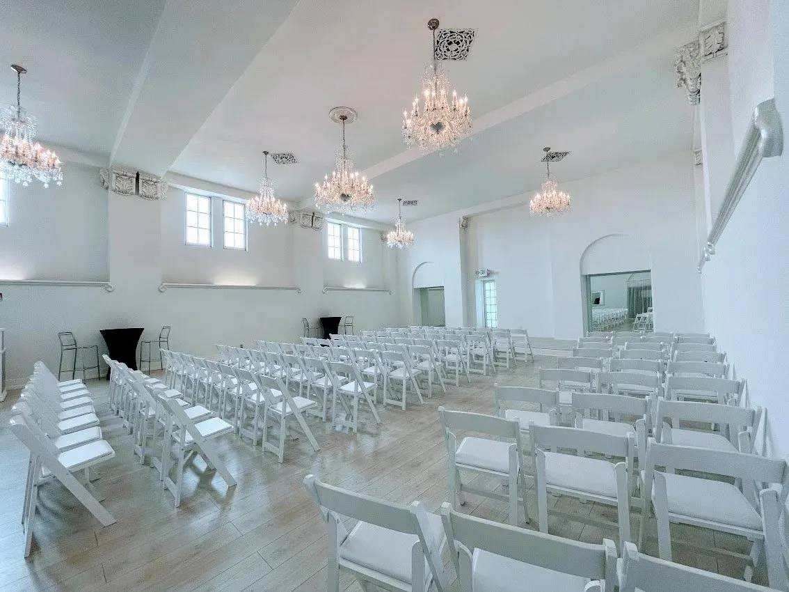 Crystal Ballroom, rows toward the platform