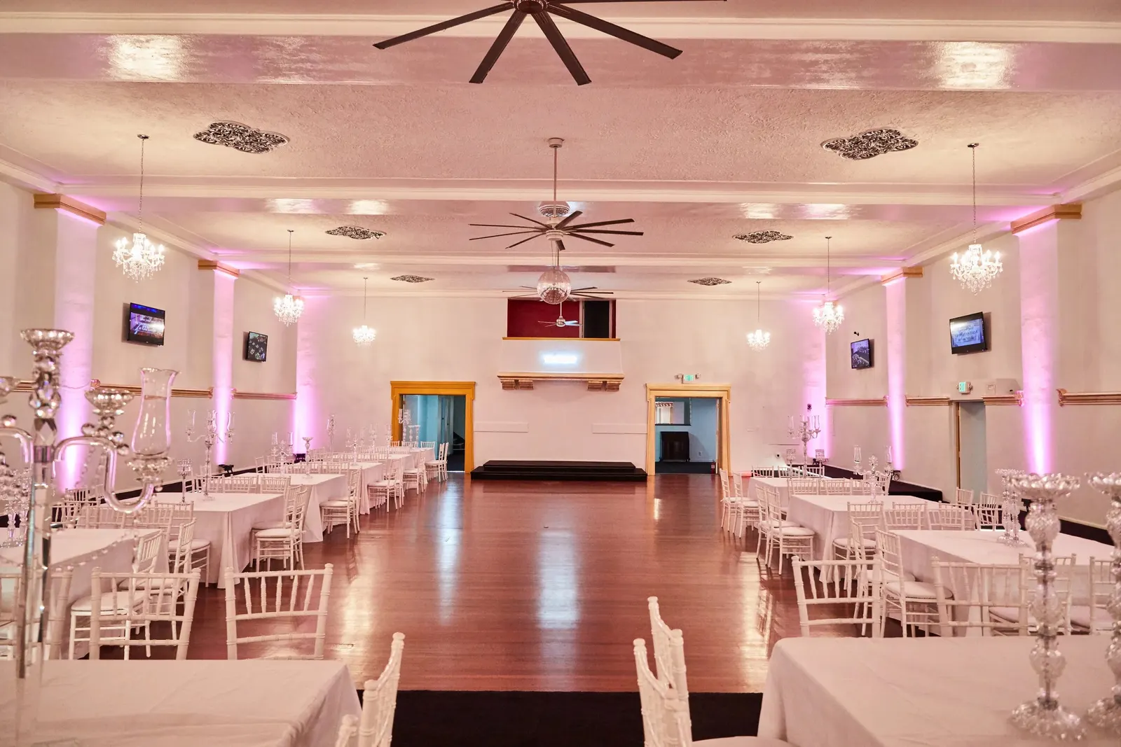 Downtown Compound, the Hollywood Ballroom looking down the room