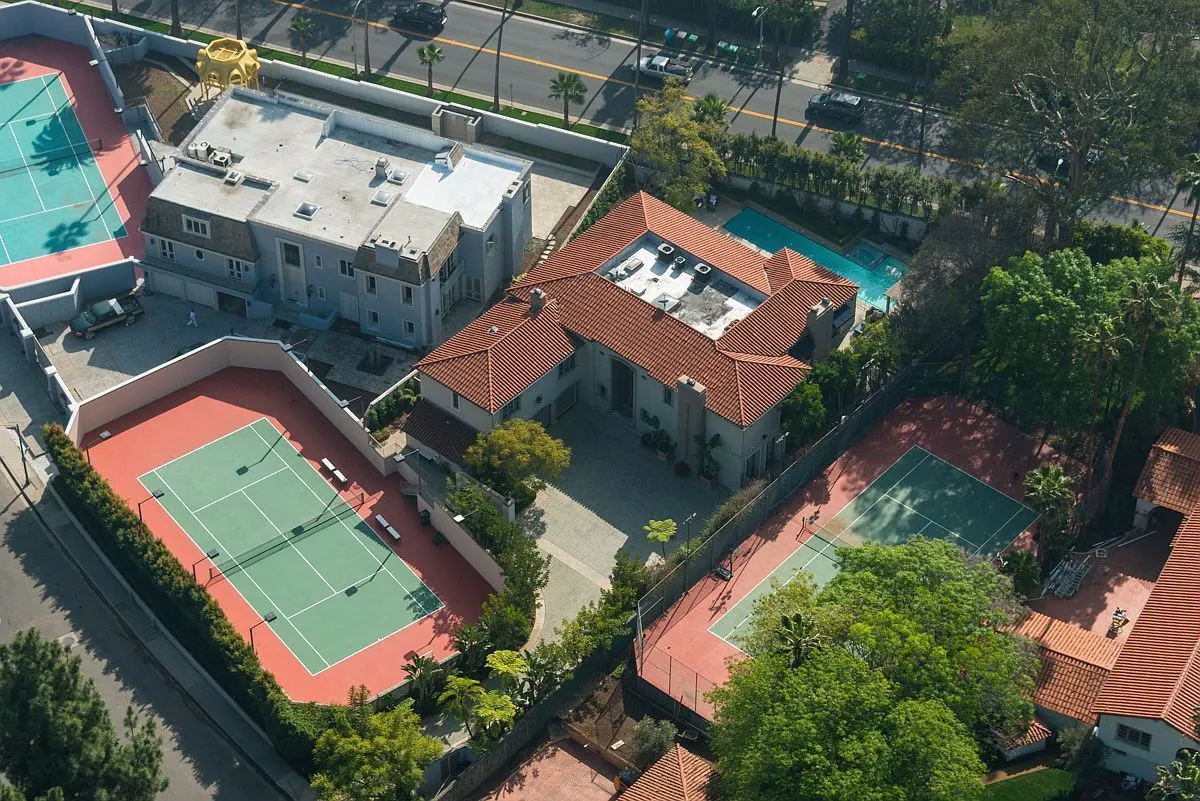 Tennis Court-Beverly Hills, view 1